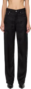 Rick Owens Black Concordians Geth Trousers In Black