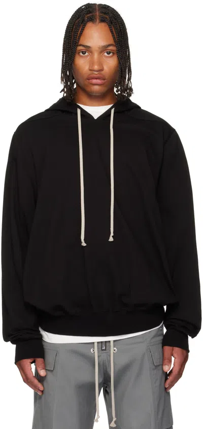 Rick Owens Black Concordians Heavy Jersey Hoodie