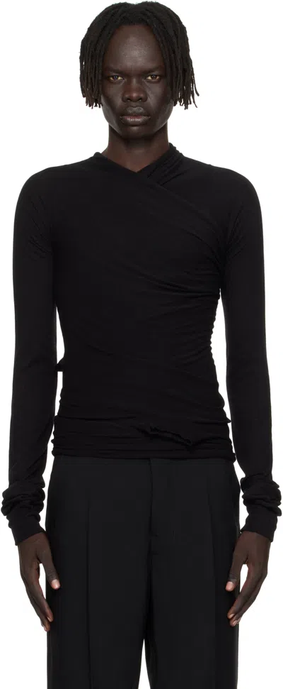 Rick Owens Black Concordians Hollywood Banana Ls T-shirt