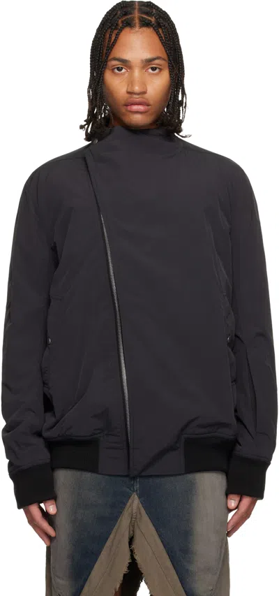 Rick Owens Black Concordians Hollywood Flight Jacket