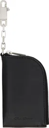 Rick Owens Black Concordians Hook Wallet In Black