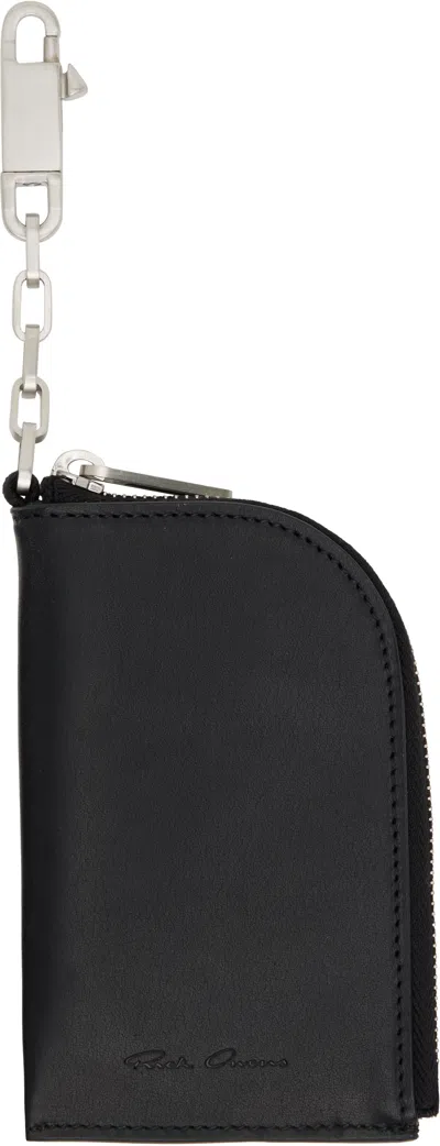 Rick Owens Black Concordians Hook Wallet