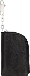 Rick Owens Black Concordians Hook Wallet In Black