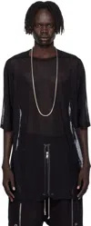 Rick Owens Black Concordians Jumbo Ss T-shirt In Black