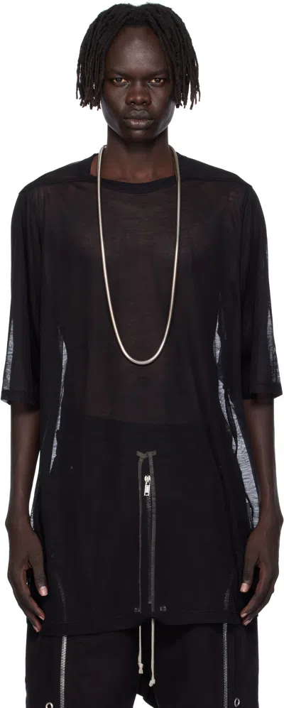 Rick Owens Black Concordians Jumbo Ss T-shirt