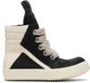 Rick Owens Black Concordians Jumbolace Geobasket Sneakers In Black
