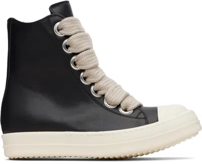 RICK OWENS BLACK CONCORDIANS JUMBOLACE SNEAKERS