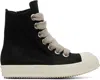 Rick Owens Black Concordians Jumbolace Sneakers In Multi