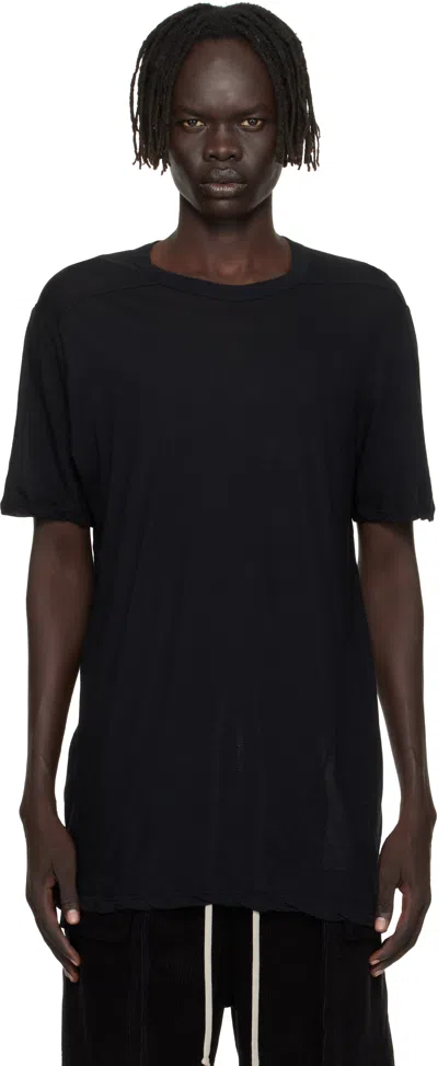 RICK OWENS BLACK CONCORDIANS LEVEL T-SHIRT