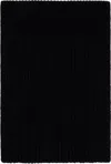 Rick Owens Black Concordians Long Scarf In Black