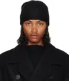 Rick Owens Black Concordians Medium Beanie In Black