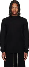 Rick Owens Black Concordians Oversized Level Sweater In Black