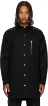 Rick Owens Black Concordians Oversized Shirt In Black
