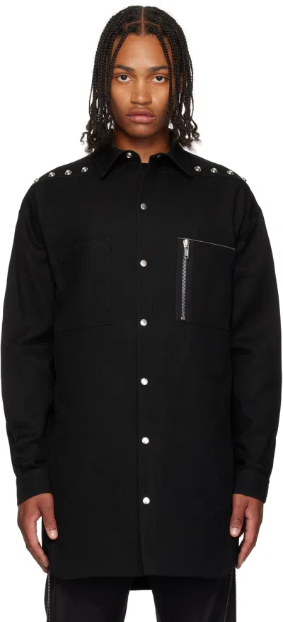 Rick Owens Black Concordians Oversized Shirt