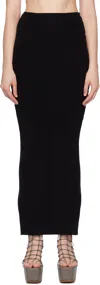 Rick Owens Black Concordians Pillar Maxi Skirt