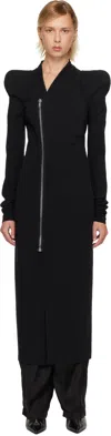Rick Owens Black Concordians Princess Coat In Black