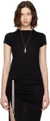Rick Owens Black Concordians Rainino Cropped Level T-shirt