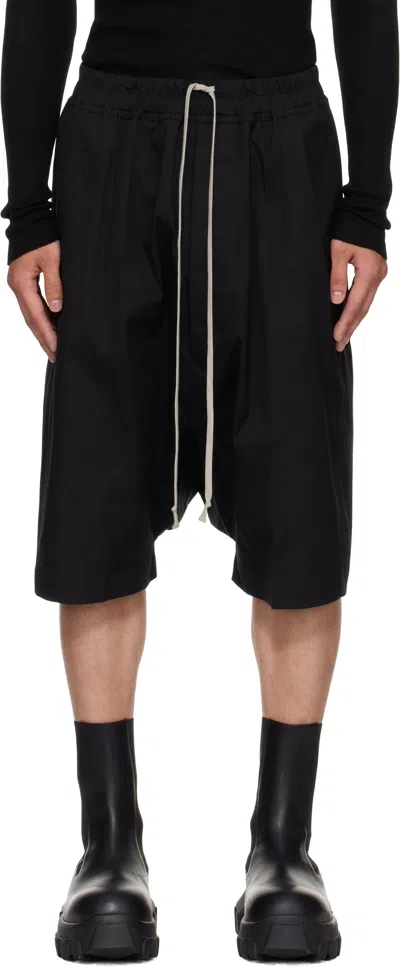 Rick Owens Black Concordians Rick's Pods Shorts