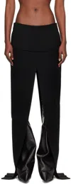 Rick Owens Black Concordians Runway Sliced Maxi Skirt In Black
