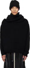 Rick Owens Black Concordians Shroud Sweater In Black