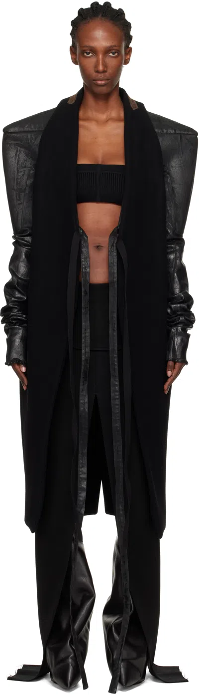 Rick Owens Black Concordians Sl Cyclops Coat