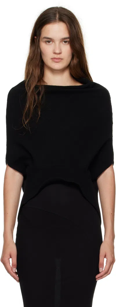Rick Owens Black Concordians Sl Shroud Sweater