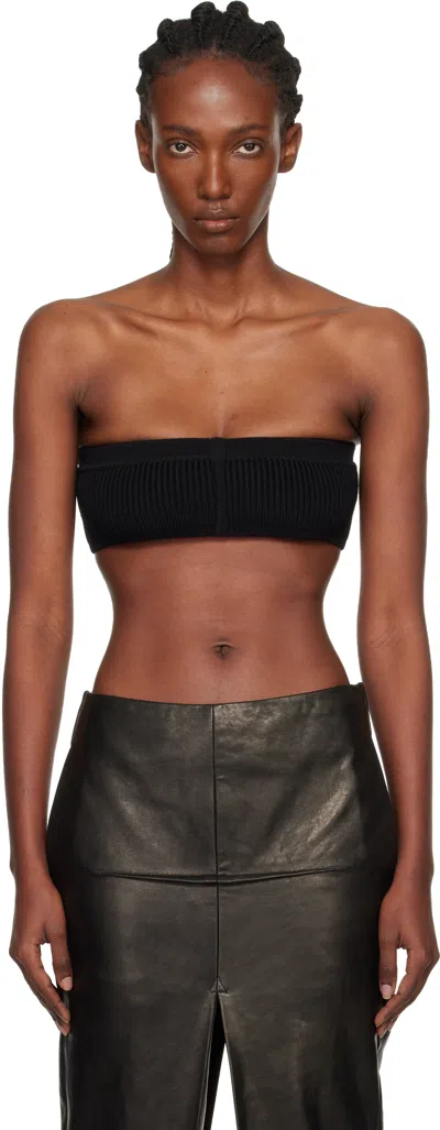 Rick Owens Black Concordians Slim Bandeau Top