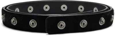 RICK OWENS BLACK CONCORDIANS SNAP BELT