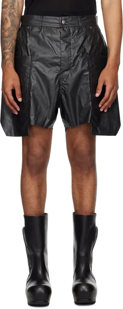 Rick Owens Black Concordians Stefan Cargo Shorts