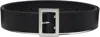 Rick Owens Black Concordians Stooges Belt In Black