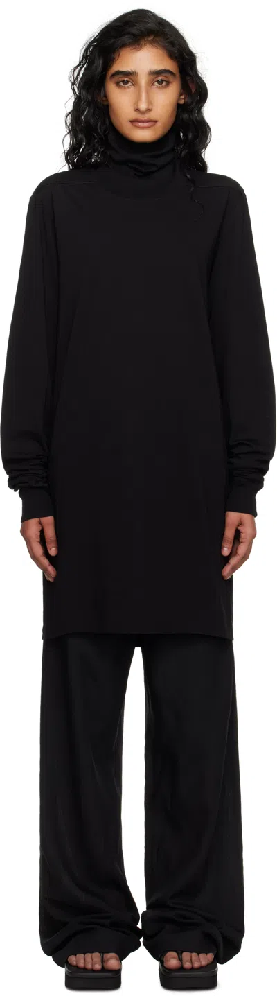 Rick Owens Black Concordians Surf Turtleneck