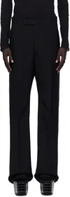 Rick Owens Black Concordians Tailored Geth Trousers In Black