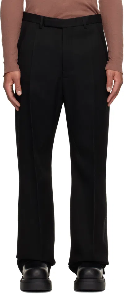 RICK OWENS BLACK CONCORDIANS TAILORED GETH TROUSERS