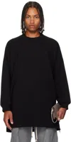 Rick Owens Black Concordians Tommy Ls Sweatshirt In Black