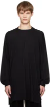Rick Owens Black Concordians Tommy Ls T-shirt In Black