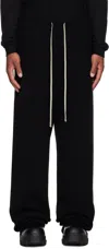 Rick Owens Black Concordians Track Sweatpants In Black