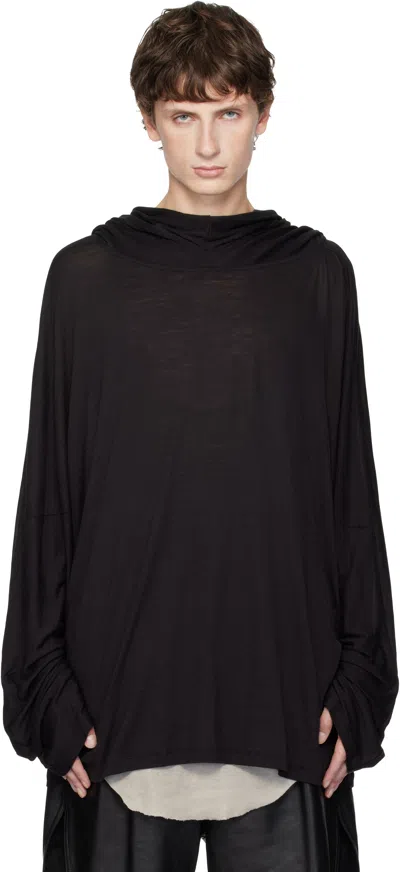 Rick Owens Black Concordians Tunic Hoodie