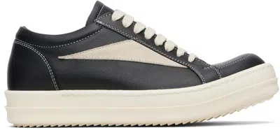 RICK OWENS BLACK CONCORDIANS VINTAGE SNEAKS SNEAKERS
