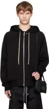 Rick Owens Black Concordians Windbreaker Hoodie In Black