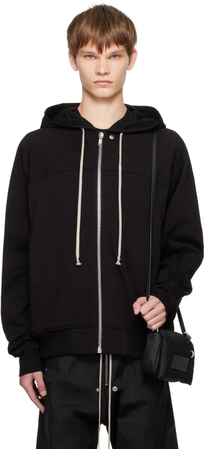 Rick Owens Black Concordians Windbreaker Hoodie