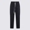 Rick Owens Straight Leg Trousers Eyelet Accents In Black