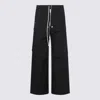 Rick Owens Mens Black Cargobelas Multi-pockets Wide-leg Relaxed-fit Stretch-cotton Trousers In Black