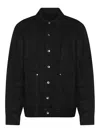 Rick Owens Collared Long Sleeves Jacket With Adjustable Cuffs In Black