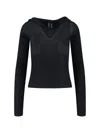 Rick Owens Hooded Top With Short Sleeves And Sheer Fabric In Black
