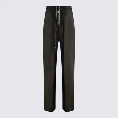 RICK OWENS BLACK COTTON JEANS