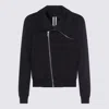 Rick Owens Asymmetrical Zip-front Jacket In Black