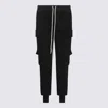 Rick Owens Mastodon Cotton Cargo Sweatpants In Black