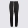 Rick Owens Cotton Track Pants In Black