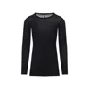Rick Owens Long-sleeved Top With Subtle Back Closure In Black