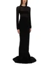 Rick Owens Black Cotton Skirts In Black